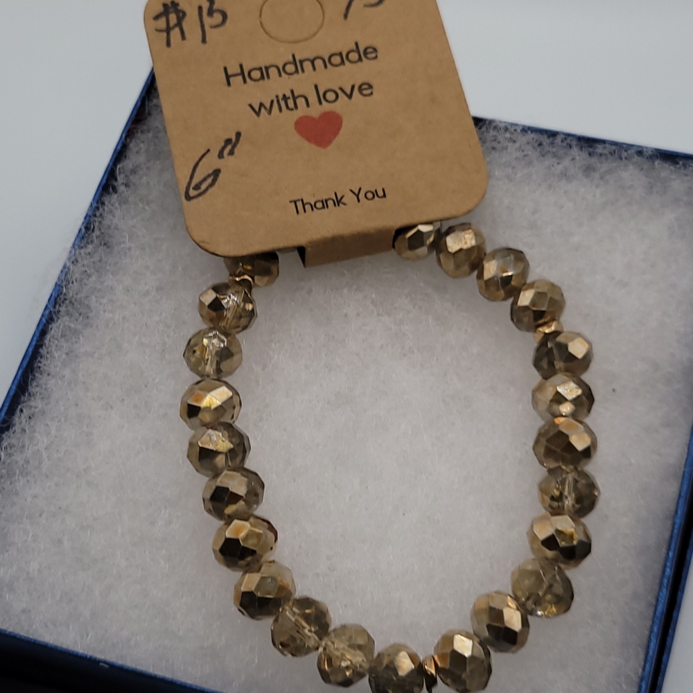 Hand-made beaded bracelet